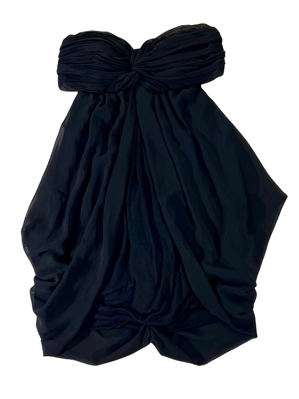 Arden B Black Strapless Sweetheart Cut Out Bubble Hem Mini Dress